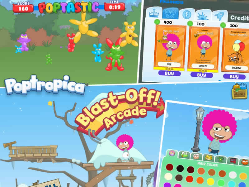 Poptropica game done by Juego Studio