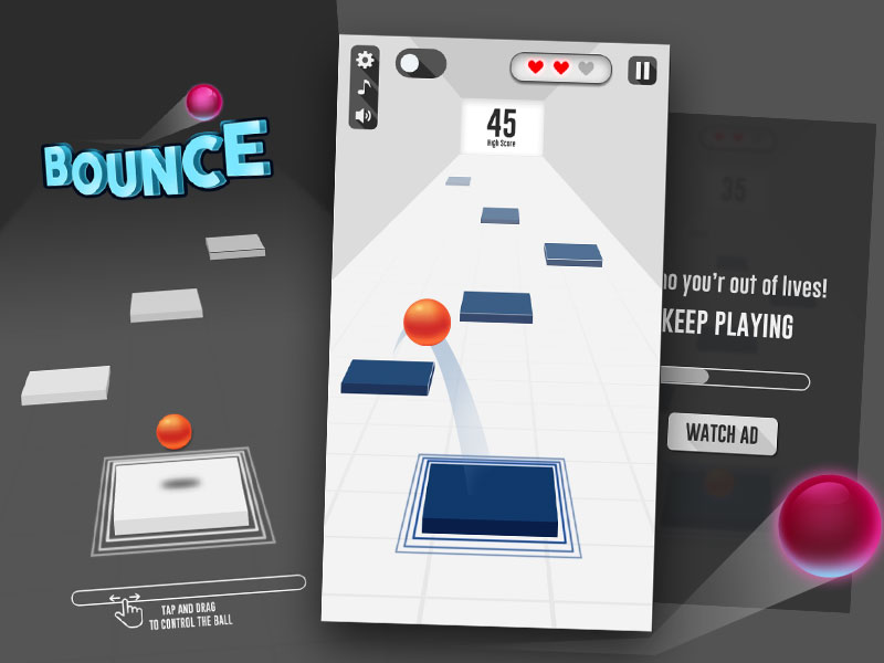 bounce game done by Juego Studio