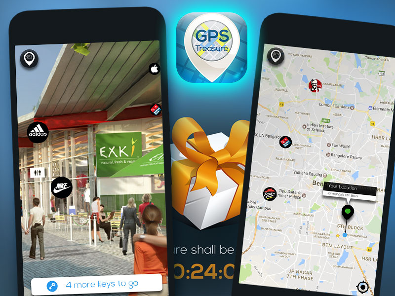 GPS treasure app done by Juego Studio