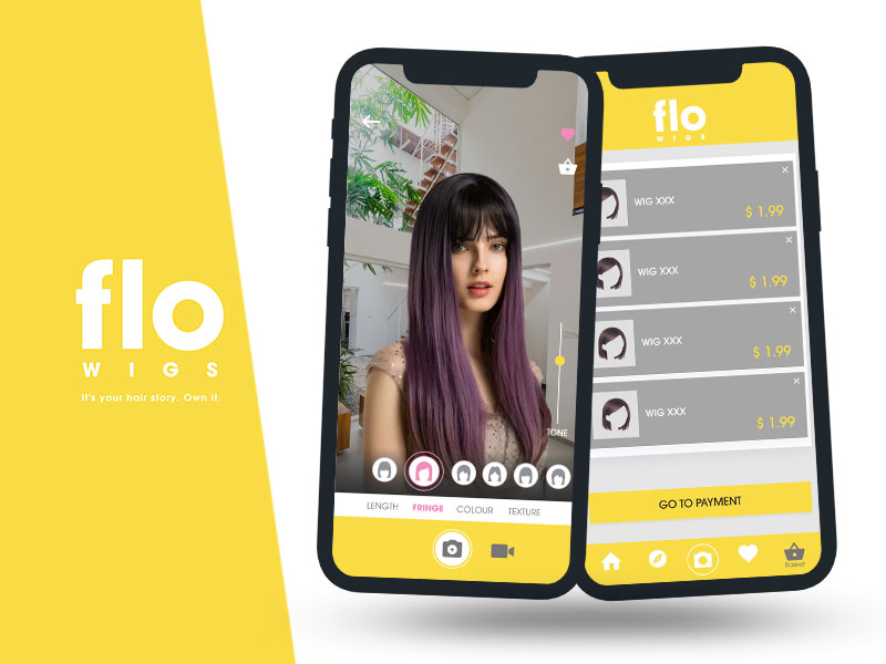 flo wig AR app done by Juego Studio