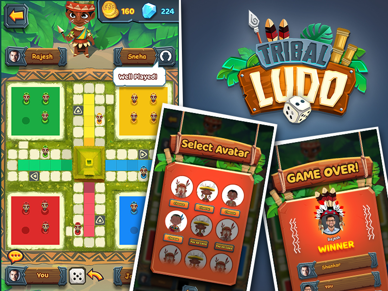 Tribal Ludo game