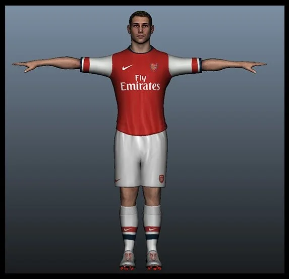 3D model in T-pose